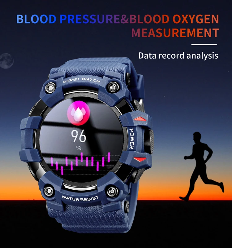 SKMEI Fashion Bluetooth Call Smart Watch Men Sport Fitness Tracker Smartwatch Heart Rate IP68 Waterproof Calorie For Android iOS