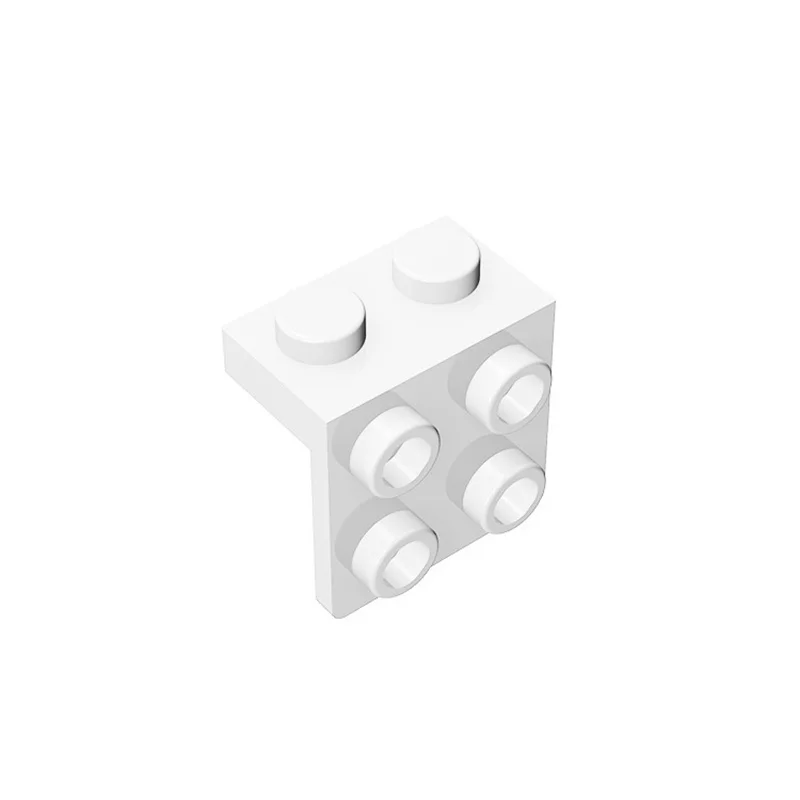 10PCS 44728 Bracket 1x2-2x2 Building Blocks Moc 2+4 Right Angle Parts Compatible with Bricks Children Assembly Toys