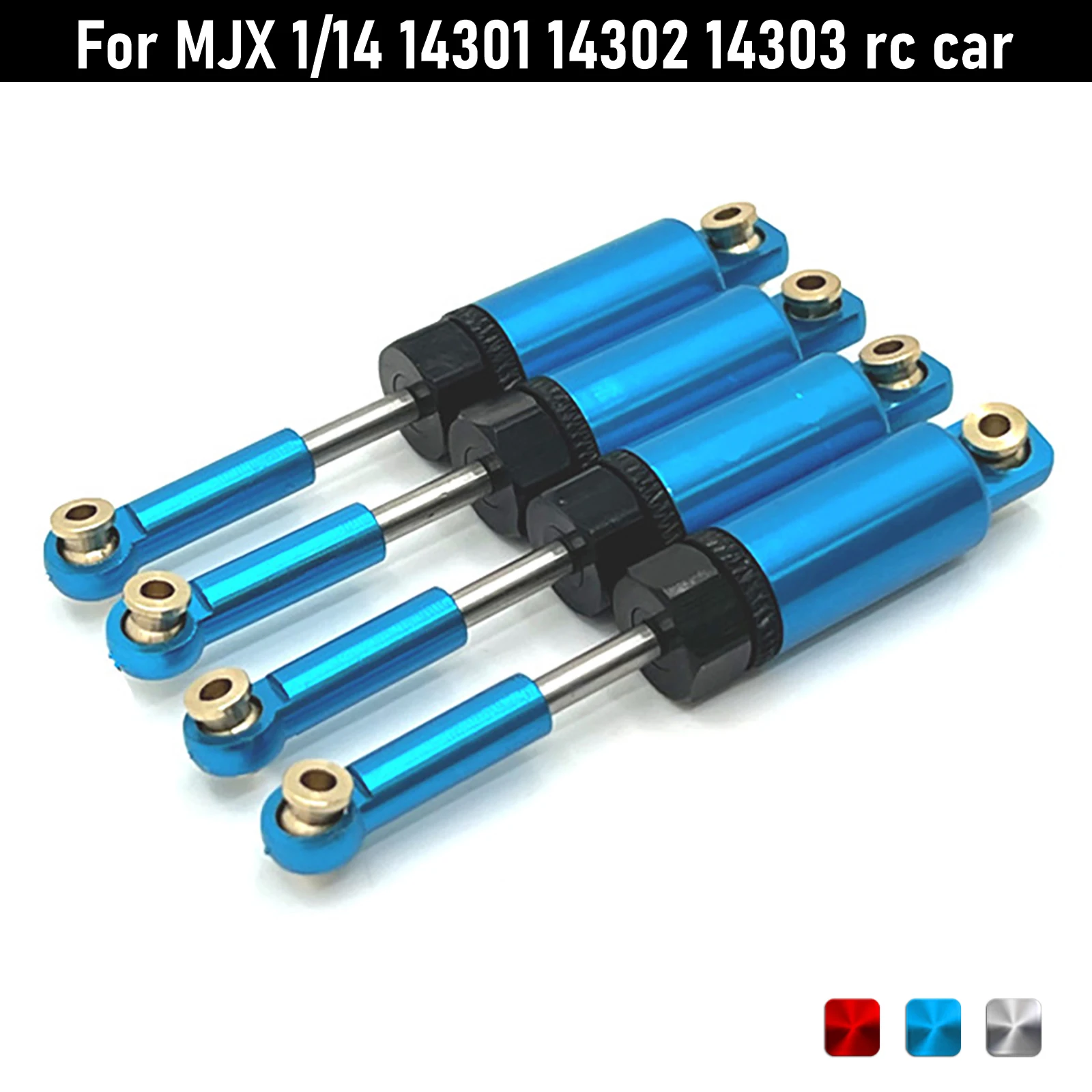 Aluminum Internal Spring Shock Absorber 4P For MJX 1/14 14301 14302 14303 rc car