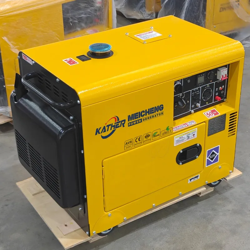 High Efficiency 3 Phase Diesel Generator 5kva 10kw Automatic Electric Starter Small Genset 20kw 5kw Generador Electrico Portatil