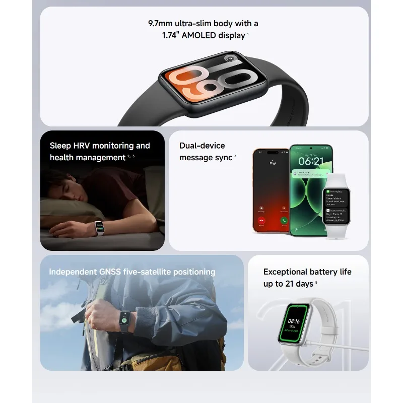 Xiaomi Smart Band 10 Pro Global Version Professional Sports Tracking 5ATM Water Resistance Rating Bluetooth Heart Rate Broadcast