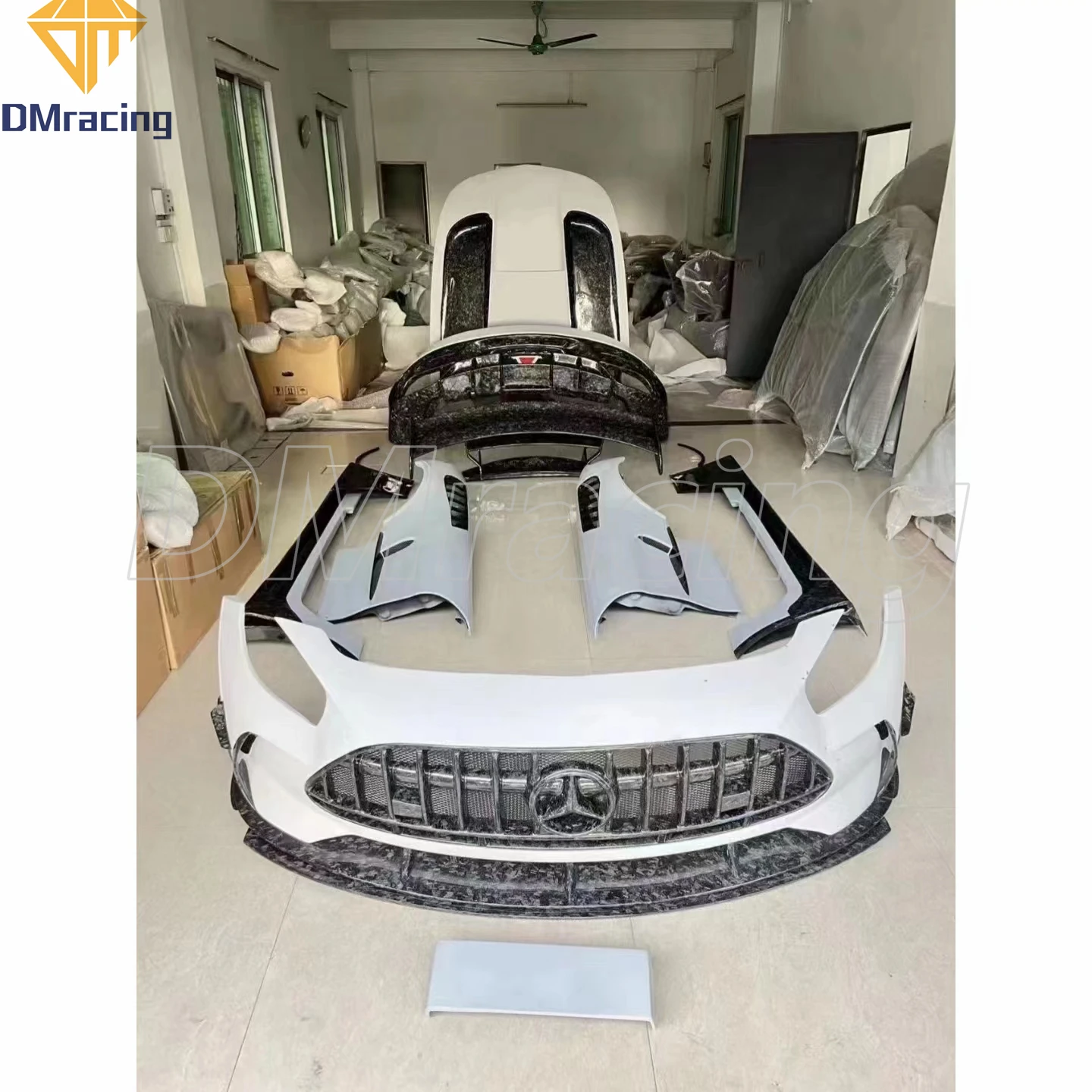 BLACK SERIES STYLE HALF FORGED CARBON FIBER WIDE BODY KIT FOR MERCEDES BENZ AMG GT GTC GTS GTR 2015-2018