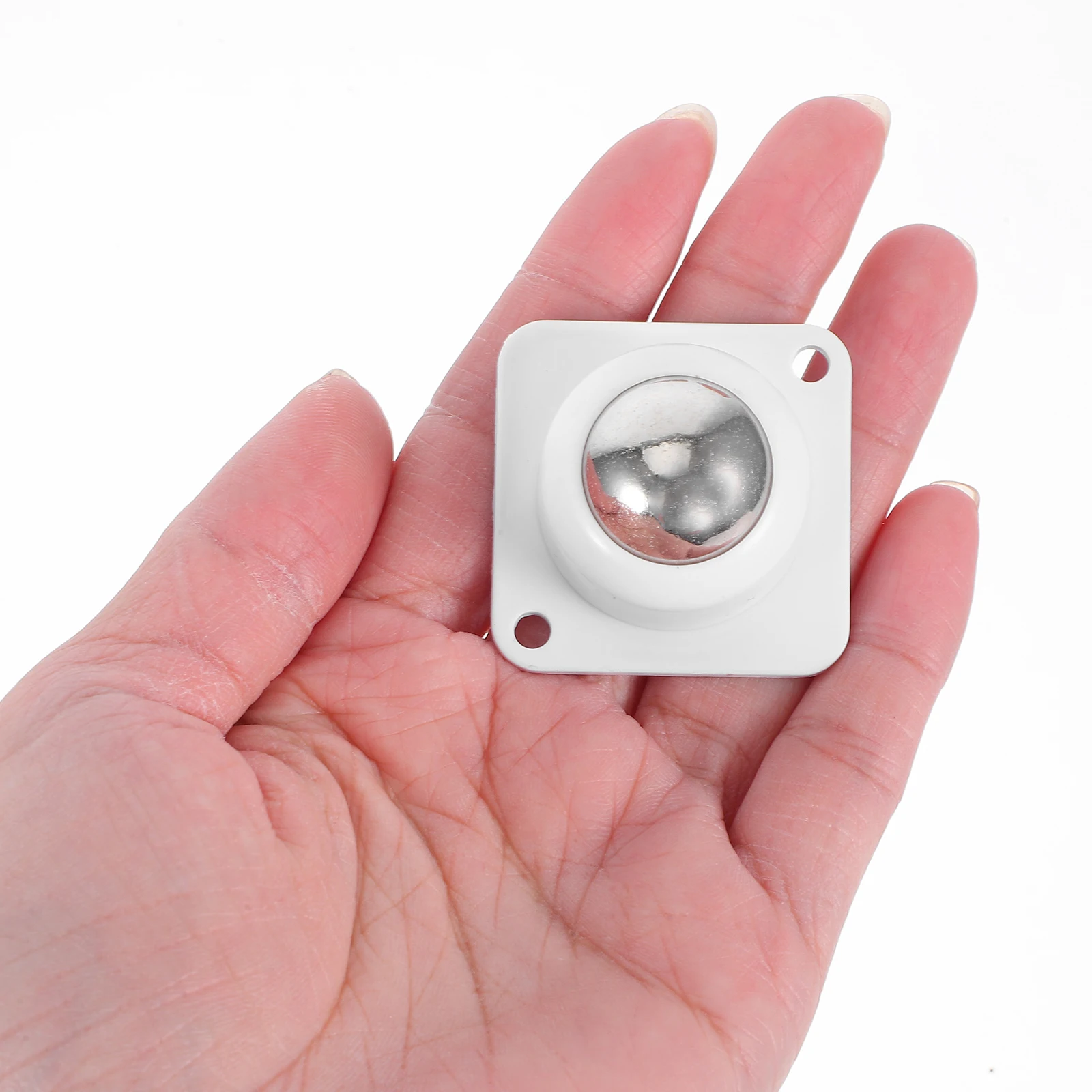 

8pcs Caster Wheels Adhesive Mini Strong Load Swivel Furniture Metal Hardware Wheel Bearings Attachable Pulleys