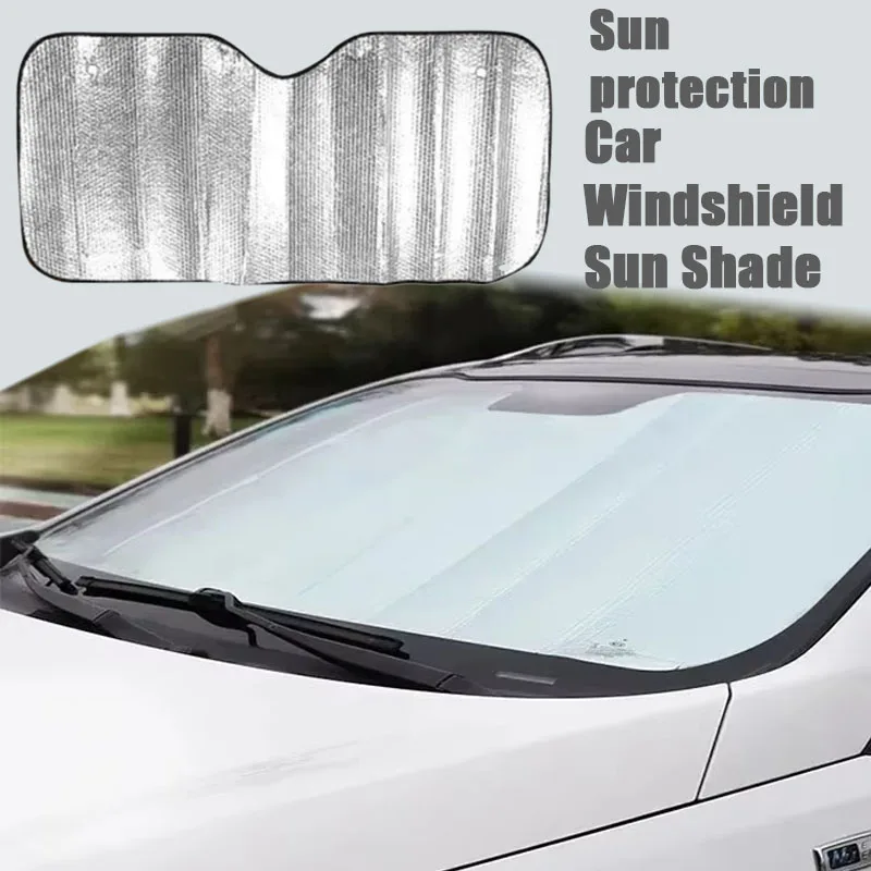 1-4PCS Car Windshield Sun Shade Reflective Aluminum Foil Sun Visor UV Protection Heat Insulation for Summer Auto Accessories
