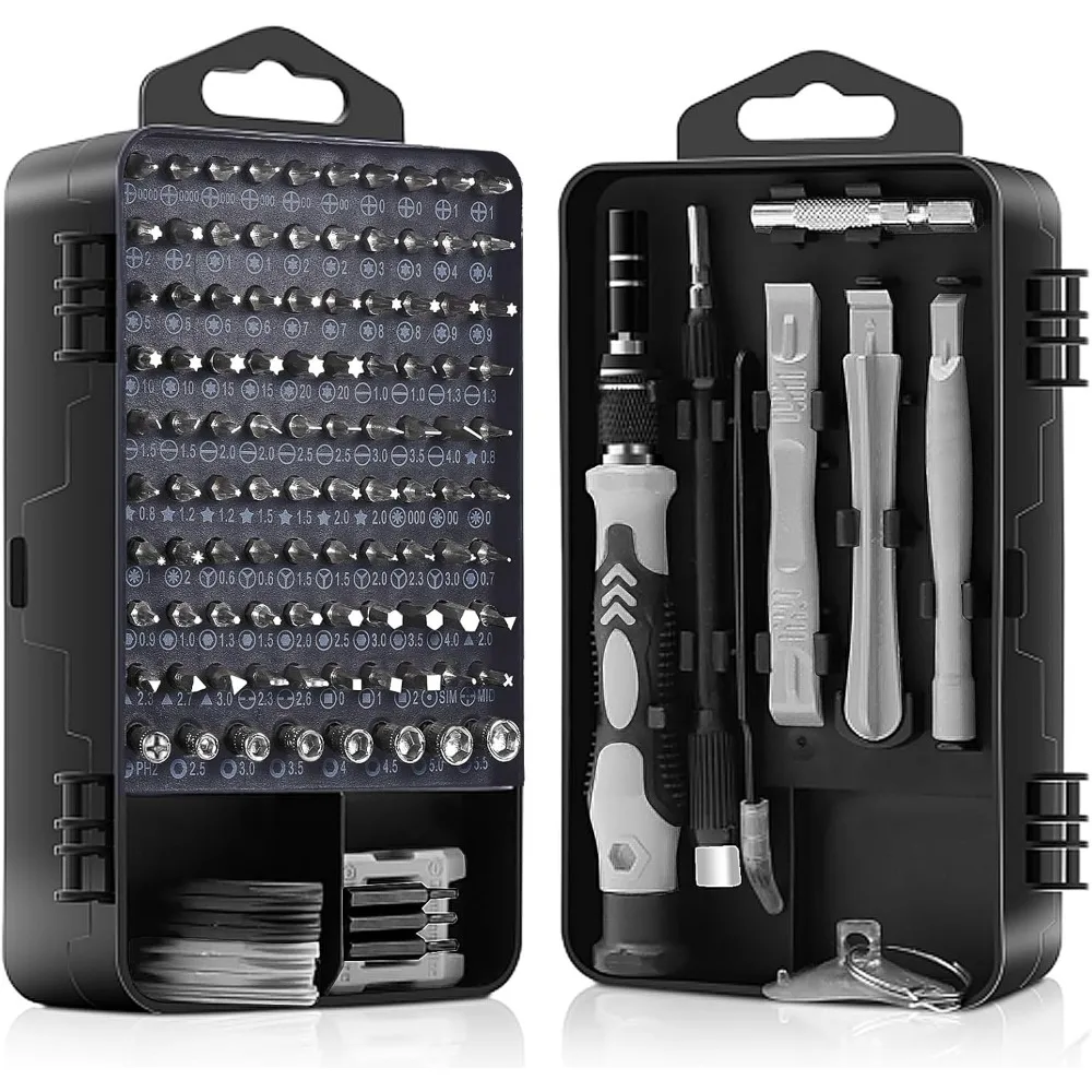

Набор прецизионных отверток, набор маленьких отверток 122 в 1 с 101-битами, магнитный набор инструментов для ремонта электроники для компьютера, iPhone,