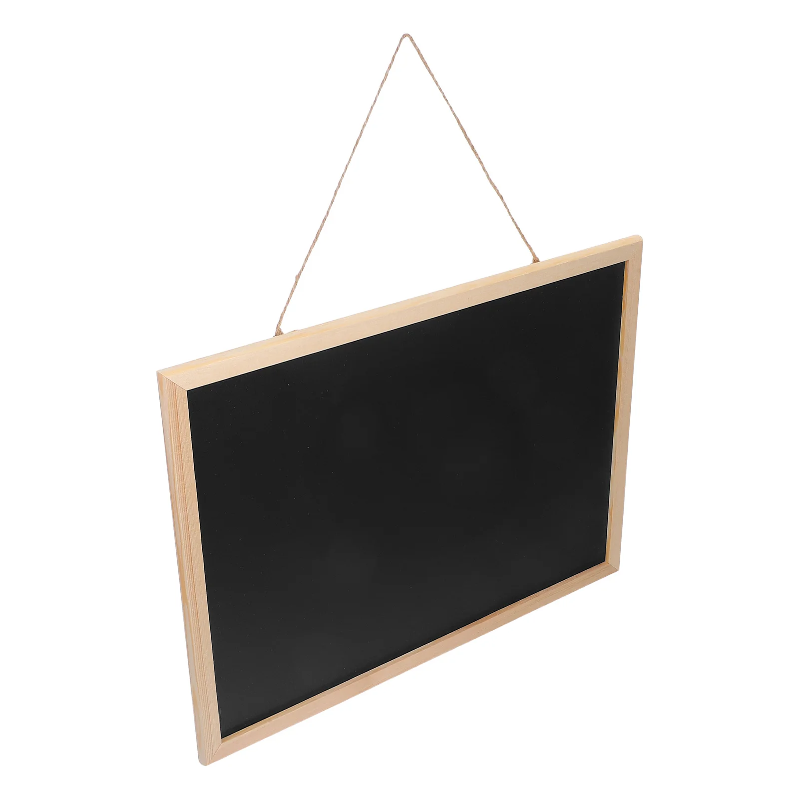 

40x30cm Wooden Frame Chalkboard Hanging Chalkboard Sign for Wall Decorative Message Board Lightweight Portable Wood Blackboard