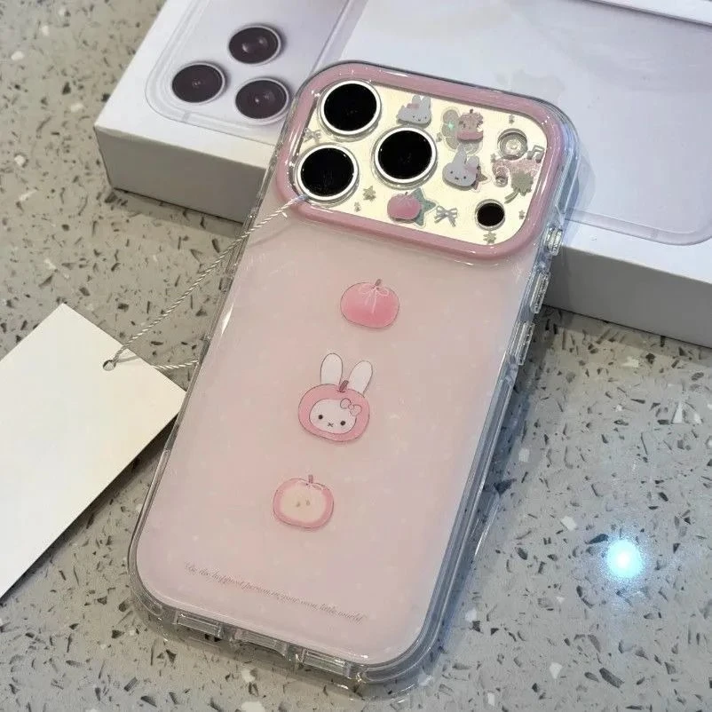 Graffiti Miffy Rabbit Phone Case for Iphone17Promax Cute Unique Protective Cover for Iphone16 15 14 13Pro 11 Lovely Kawaii Cute