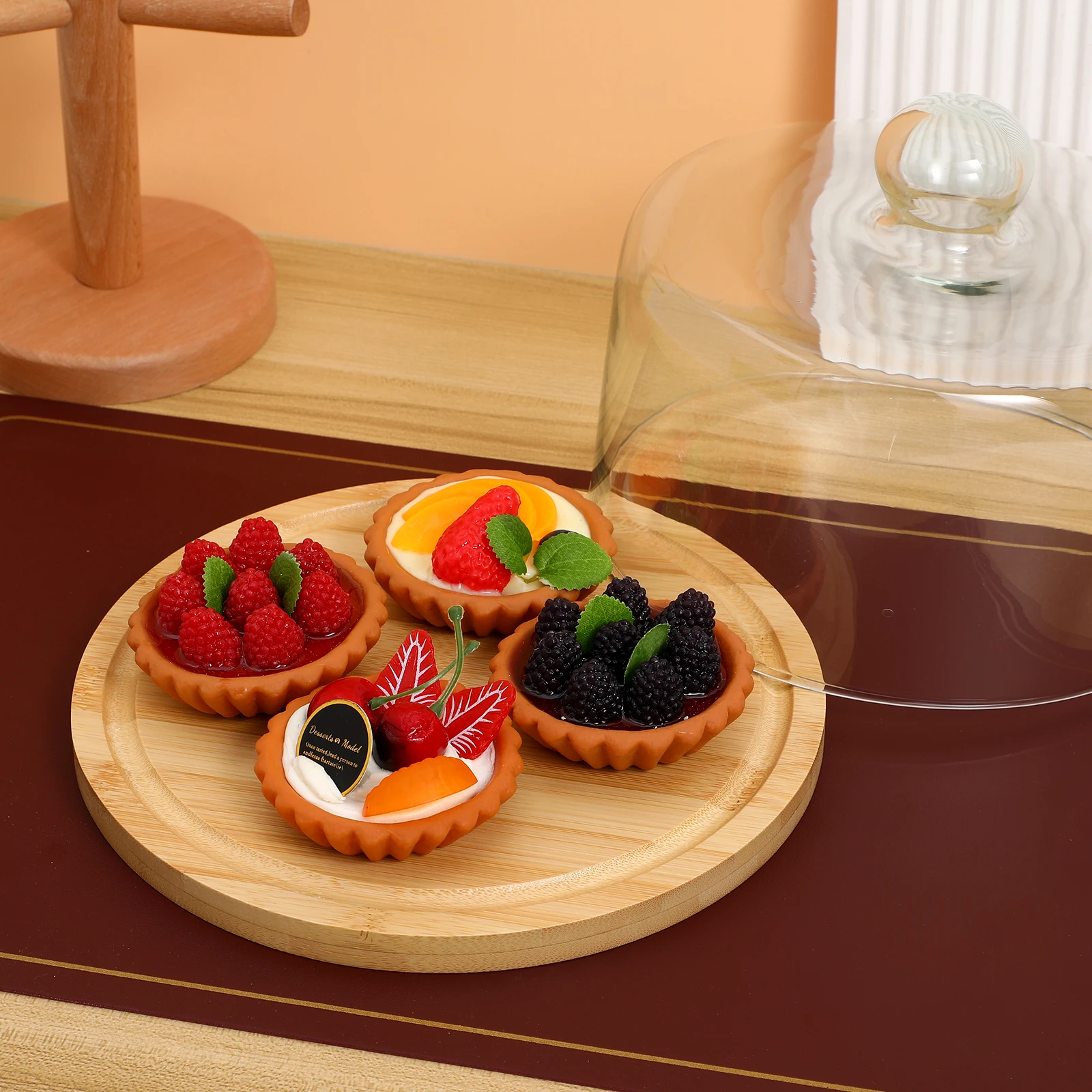 

Cake Glass Cover Protective Dome Transparent Tray for Weddings Birthdays Parties Food Display Gift Packaging Box