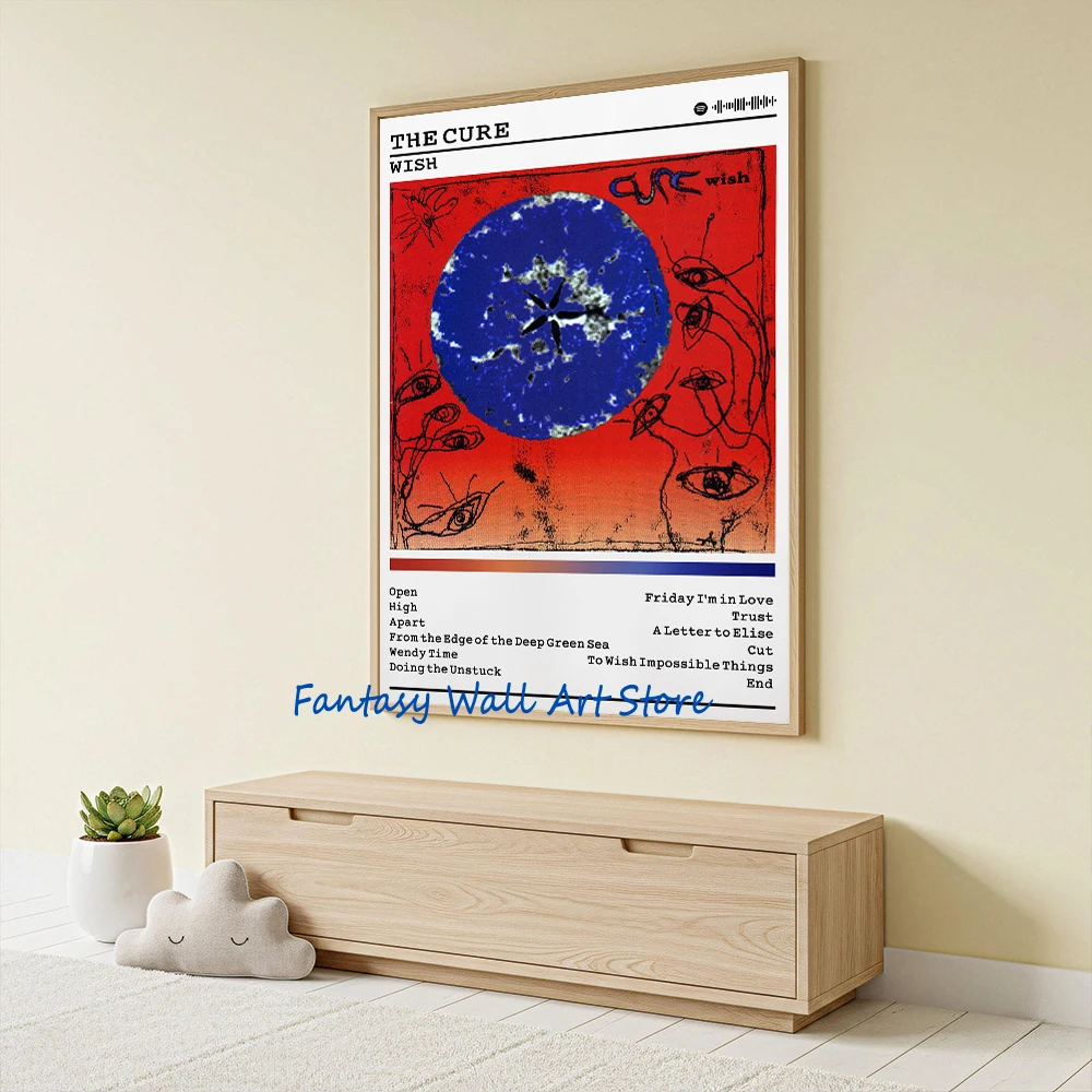 The Cure Album Covers Poster Music Wall Art The Cure Rock Punk Band Aesthetic Poster Canvas Painting Wall Pictures Home Decor