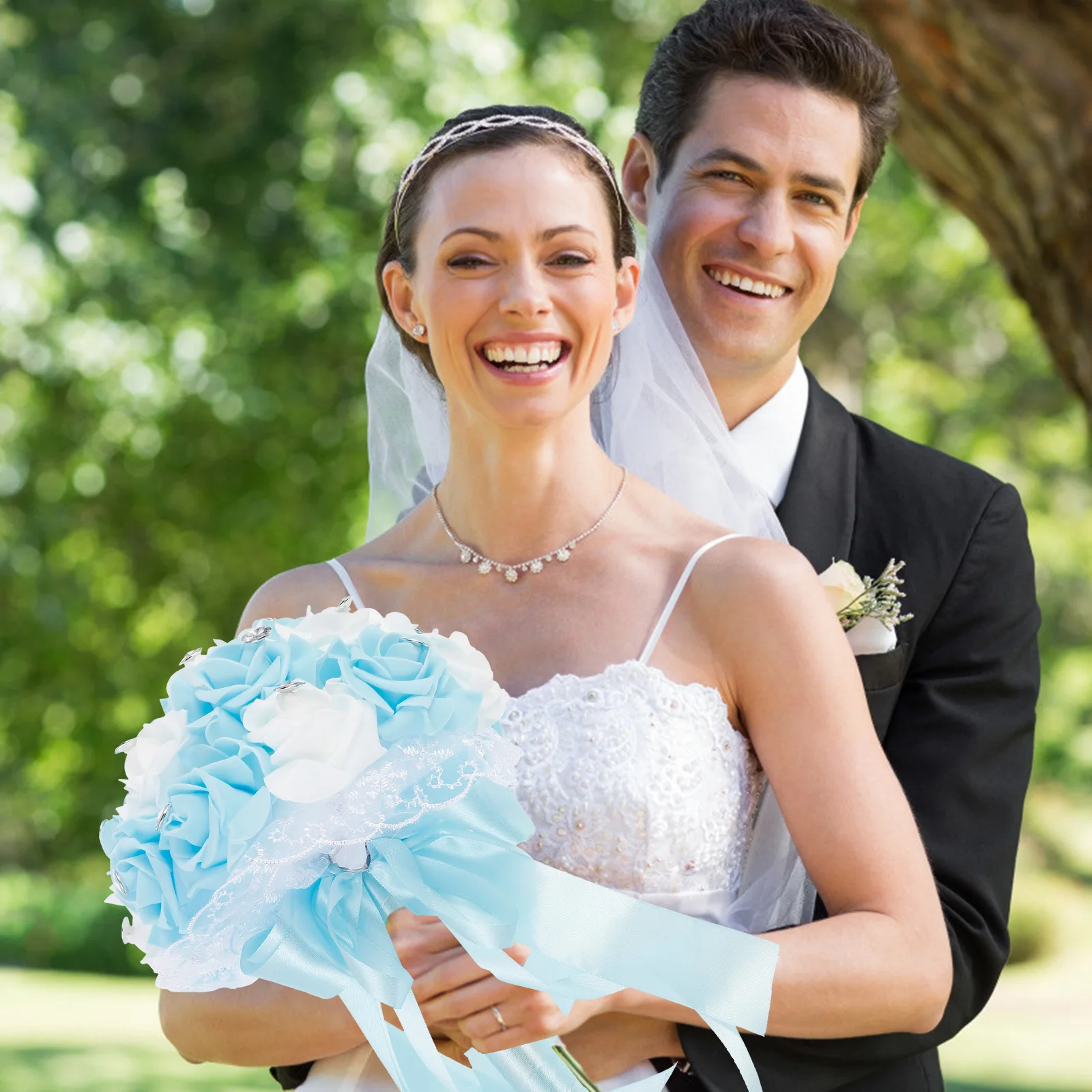 

1Pcs Wedding Fake Bouquet Artificial Bridal Holding Flower Party Simulation Romantic Decor Artificial Party Bouquet