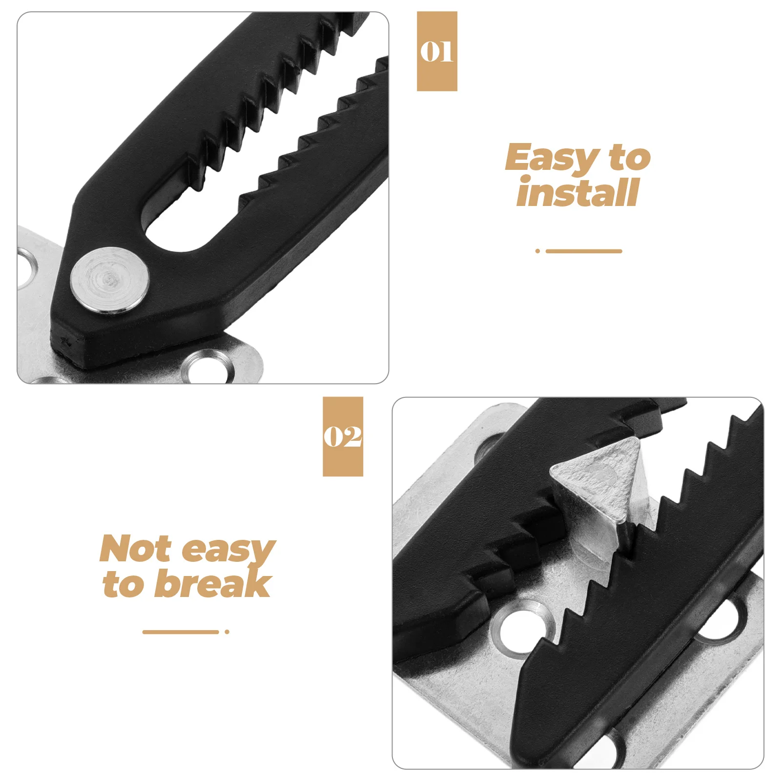 

2Pcs Sectional Couch Joint Snap Connectors Metal Plastic Easy Install Sofa Accessories Sectional Couch Connectors