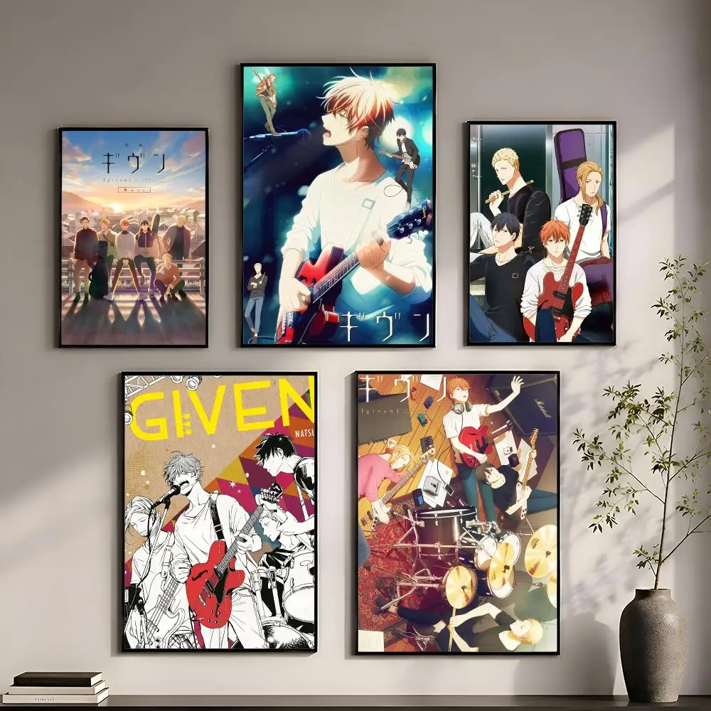 Japanses Manga Given Movie Poster Perfect Sticker Self Adhesive for Office Home Theater Wall Art Decor Fancy Gift