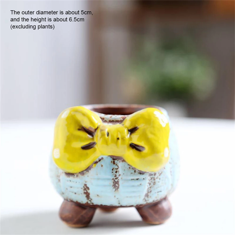 Ceramic Flowerpots Creative Color Painting Ceramic Cartoon Flower Pot Ceramic Flowerpot Succulent Flower Pot