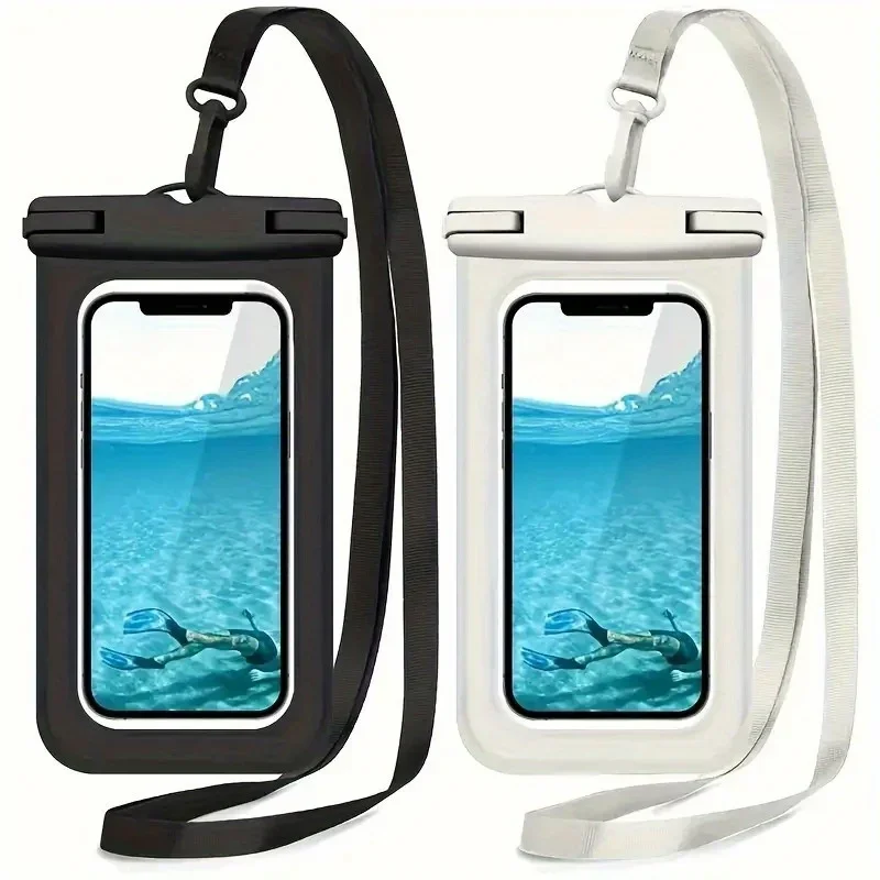 1pc Universal Waterproof Phone Pouch, Touch Screen Transparent for Swimming Diving Surfing, Hot Spring Dry Bag Scuba Gear