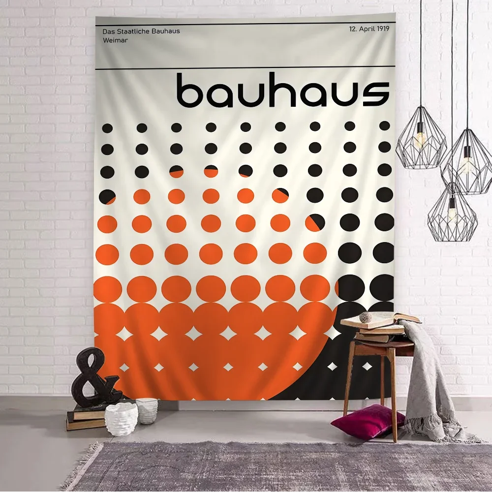 Bauhaus Modern Simplicity Printed Large Wall Tapestry Indian Buddha Wall Decoration Witchcraft Bohemian Hippie Decor Blanket