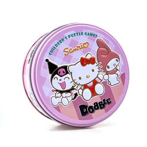 Pokémon Pikachu Spot It Game mit Metal Box, Dobble -Karten, Familienbrettspiel, rote Sporttiere, Feiertage, Camping, Kindergeschenke 6 Hauptverkäufe Dobble Card Set - №2