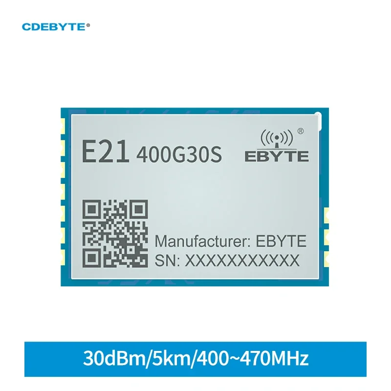 2pcs 433MHz 470MHz 1W 30dBm DIY RF Amplifier Module CDEBYTE E21-400G30S SMD PA LNA Stamp Hole 5km for Remote Control Receiver