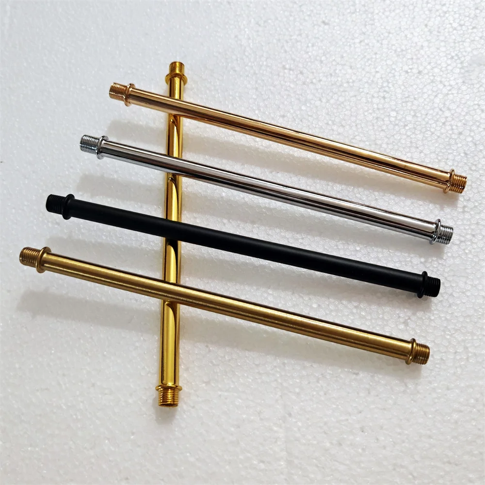 مصباح طاولة/مصباح سقف/مصباح معلق ربط قضيب M10 برأسين خيط خارجي معدني مجوف ملحقات إضاءة الأنبوب