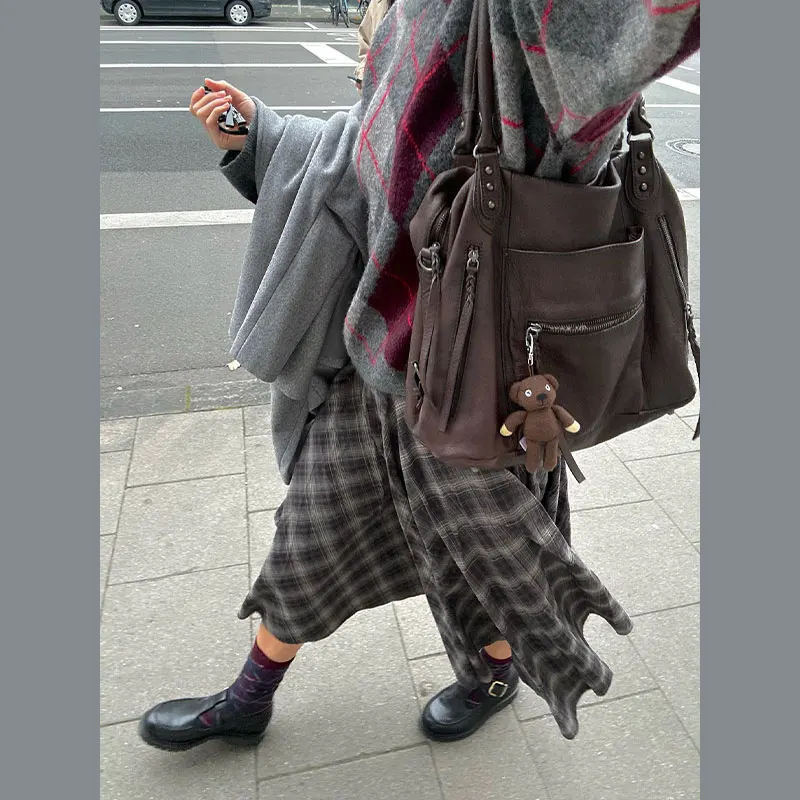 

Юбки контрастного цвета в стиле ретро, женские утягивающие клетчатые плиссированные юбки-миди с высокой талией, осень-зима 2021, новые женские юбки