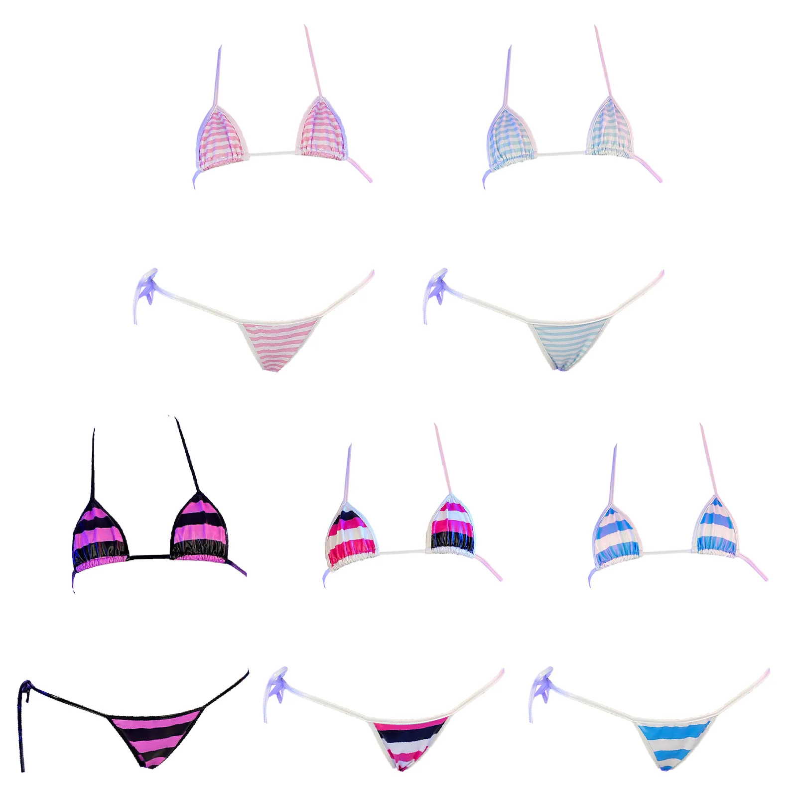 الصيف مثير المرأة بو الجلود البسيطة بيكيني المايوه Kawaii تأثيري الرسن الصدرية الأعلى مع ثونغ ملخصات الدانتيل متابعة مجموعة الملابس الداخلية