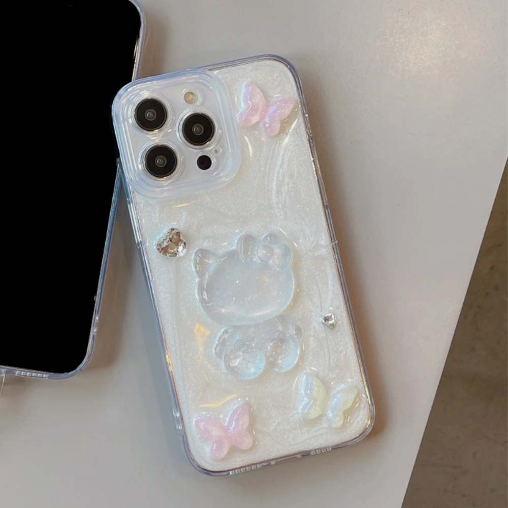 Fundas de teléfono 3D con dibujos animados de Anime, carcasa transparente anticaída para IPhone 11, 12, 13, 14 Pro Max