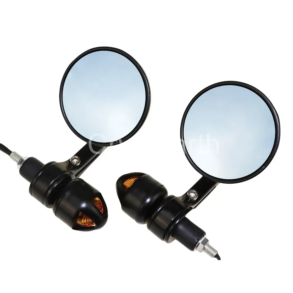 Universal Rearview Side Mirrors Motorcycle Scooter 7/8