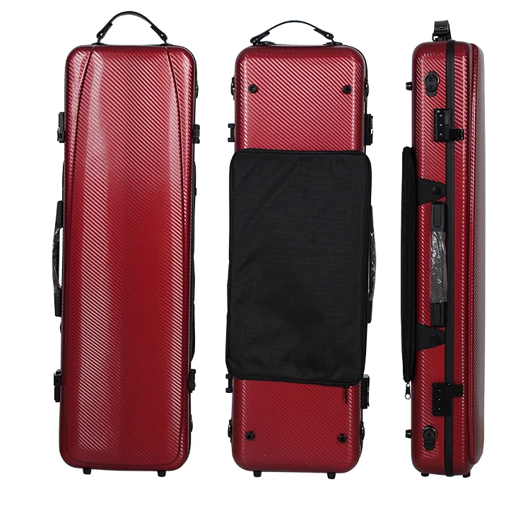 

Hooqu 4/4 Instrument Bags Cases Burgundy Violin Hard Case