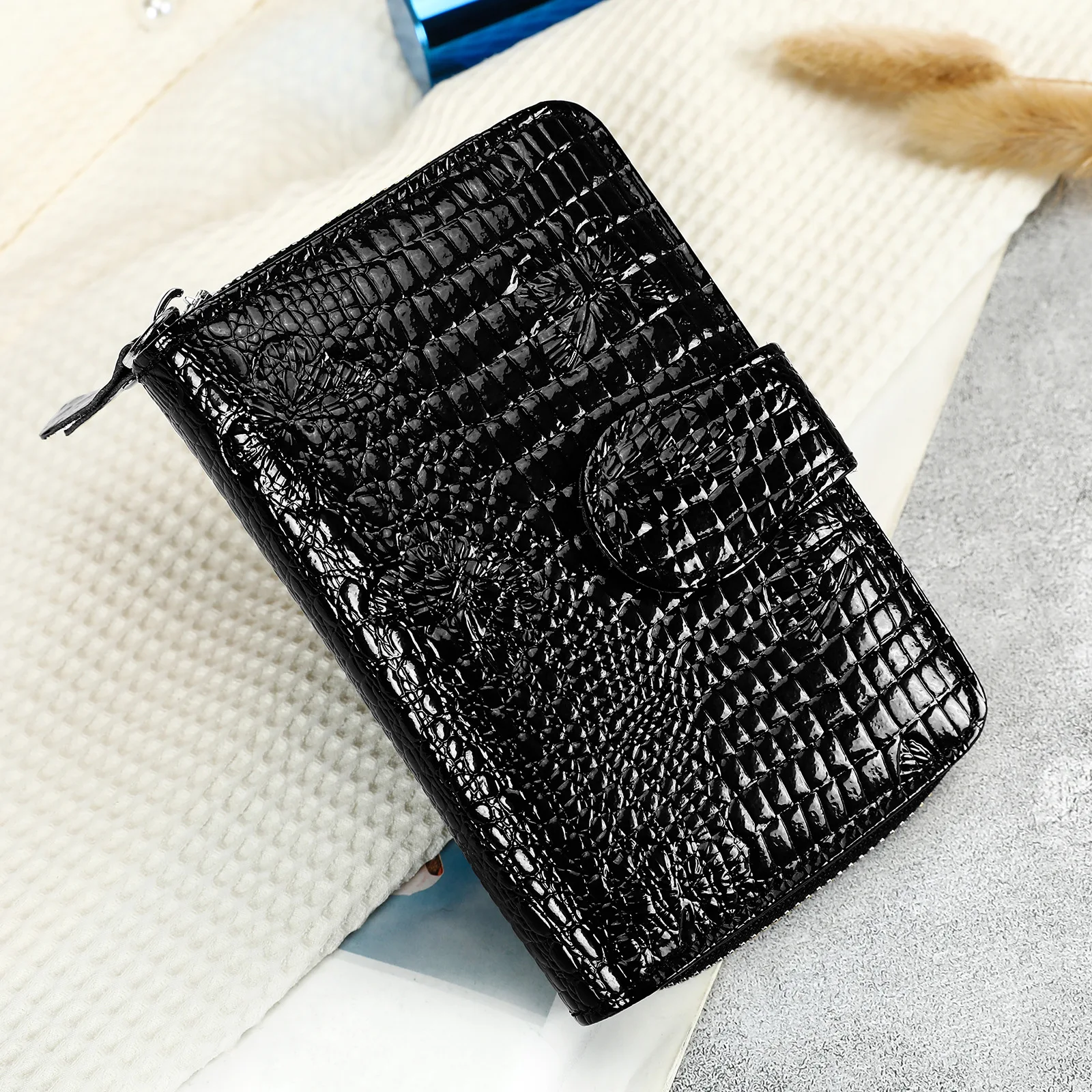 

Многофункциональный короткий модный кошелек, стильный клатч из натуральной кожи, большая вместимость