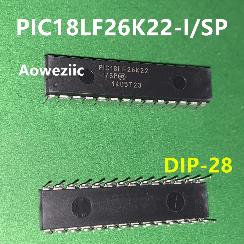 PIC18LF26K22-I/SP SPDIP-28 PIC microcontroller 8-bit 64MHz 64KB flash new original