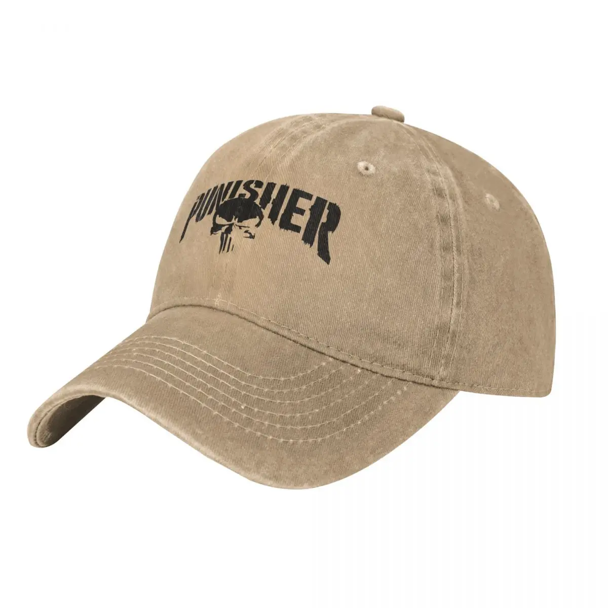 

Summer Cap Sun Visor Black Hip Hop Caps Marvel Punisher Cowboy Hat Peaked Hats