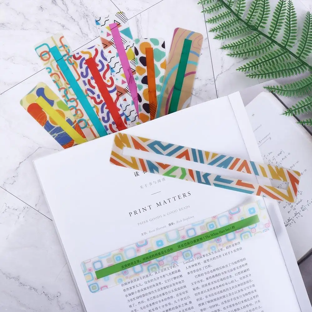 Highlighter Tiras com Dislexia, Leitura Highlight Tiras, Tracking Tiras, Optical Reading Assst