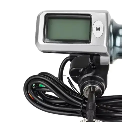 Electric Scooter Handlebar with Key Ignition 36V48V60V Voltage Compatible with LCD Display and Smooth Speed Control System