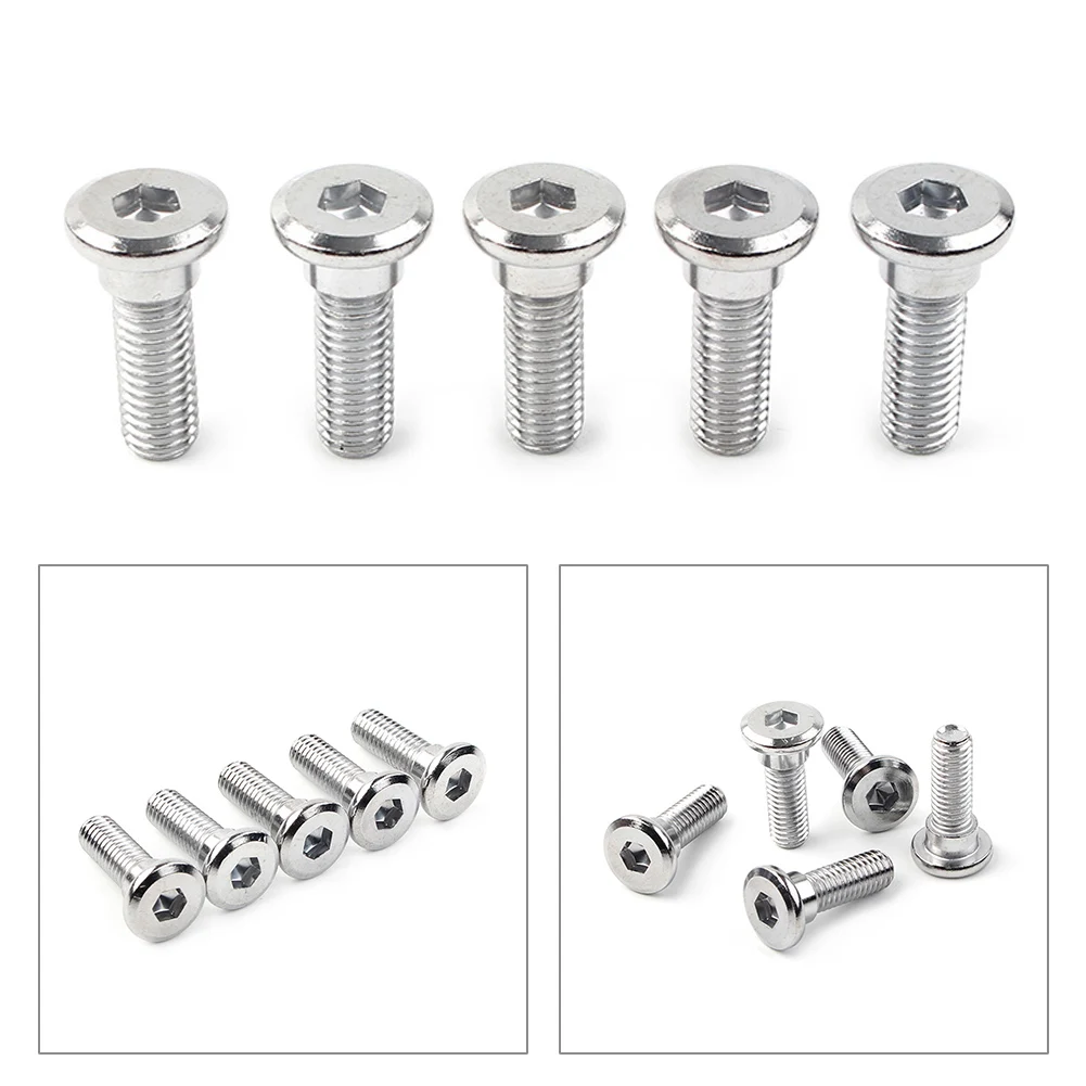 5Pcs/set M8x25mm Motorcycle Steel Bolts Ti Hex Socket Disc Brake Rotor Screws For Kawasaki EX300 ZX7R ZRX1100 Versys 1000