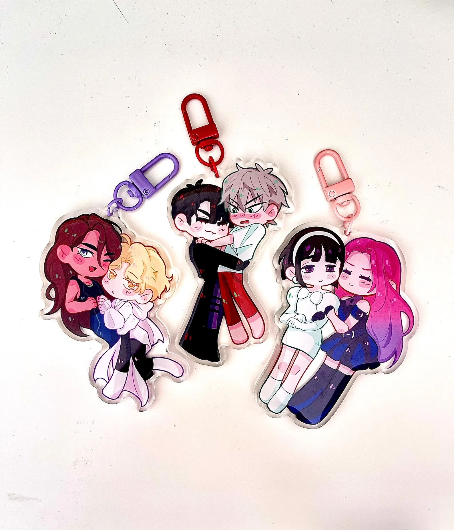 Alien stage keychains Ivantill Hyuluka Mizisua Acrylic backpack pendants