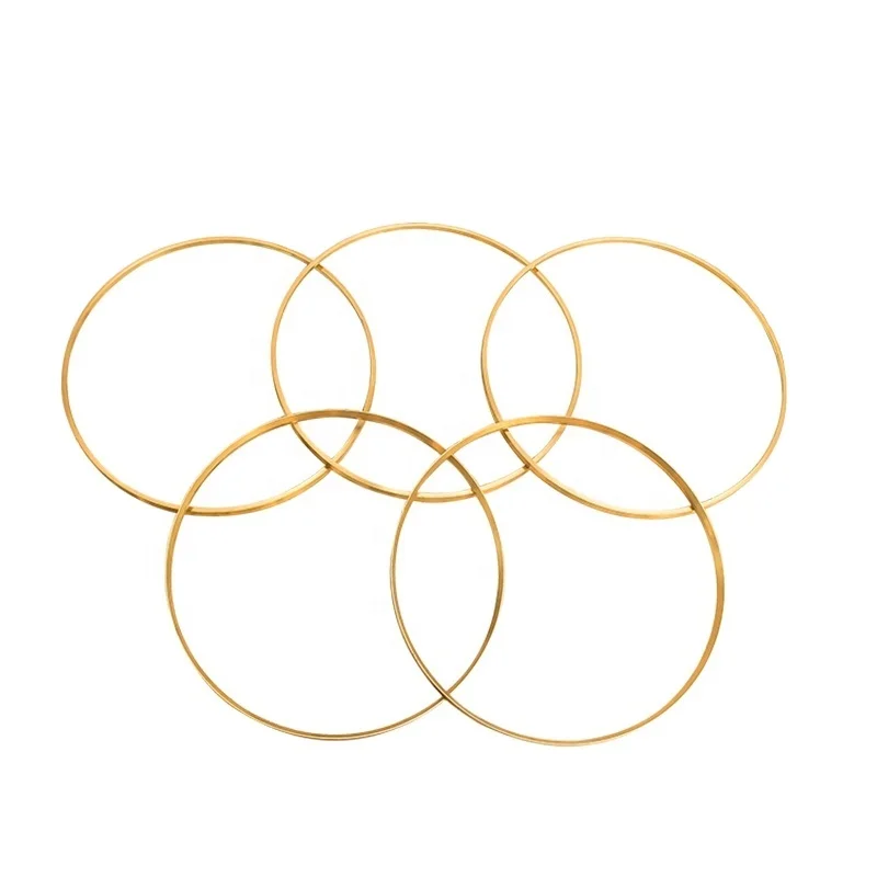 Wholesale CNC Machined Brass Bronze Rings Copper Washers Featuring Drilling Type