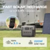 ECOFLOW-RIVER 2 proソーラー発電機,716wh LiFePo4バッテリー,4x800w ACコンセント (1600wサージ),ソーラー発電機,700 4