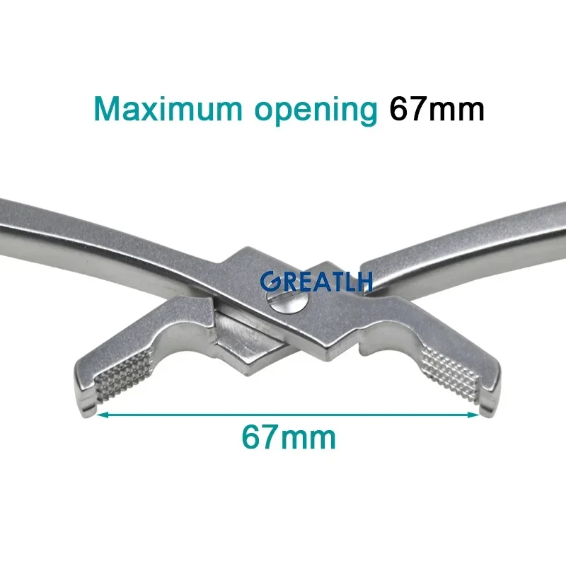 Orthopedic Sciatic Reduction Forceps Stainless Steel Multi Tooth Bone Biting Forceps Orthopedic Instrument