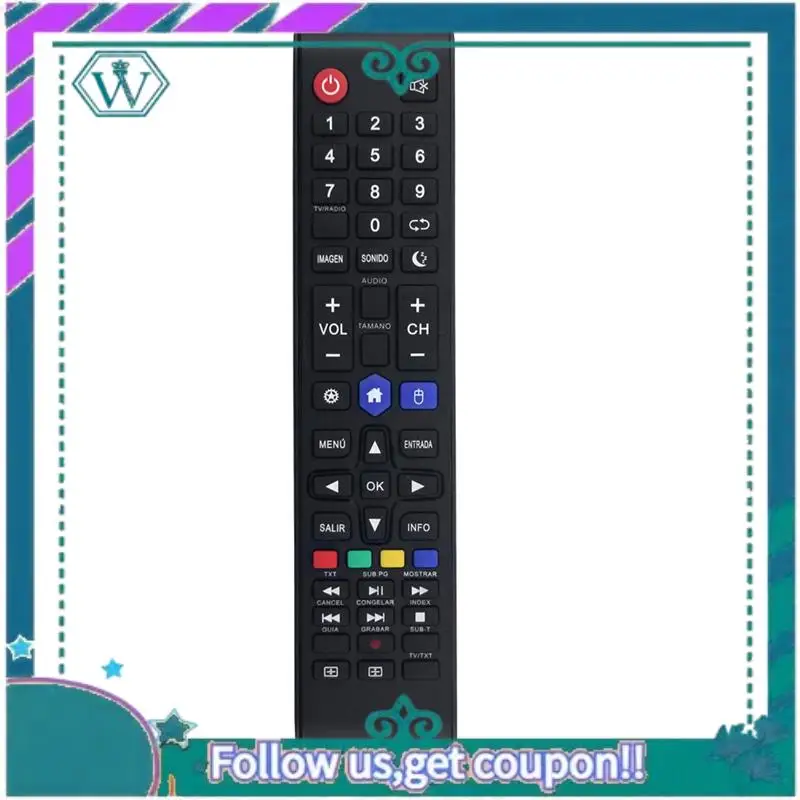 A75Q-Replace Remote For TD SYSTEMS K50DLJ11US.K32DLJ12HS.K40DLJ12FS K43DLJ12US.K45DLJ12US.K50DLJ12US.K58DLJ12US SMART TV