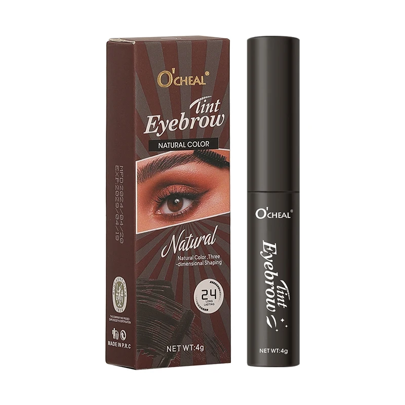 Gel à sourcils imperméable, 4 couleurs, longue durée, résistant à la sueur, sans taches, crème naturelle, maquillage pour sourcils parfaits, cosmétiques
