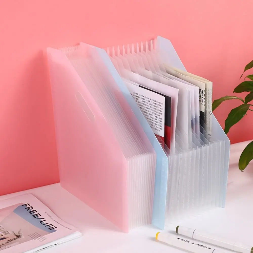 A4 Multilayer Folder Vertical Desk Bookends Organ Pack Student Bag Test Paper Holder Data File Expanding Folders