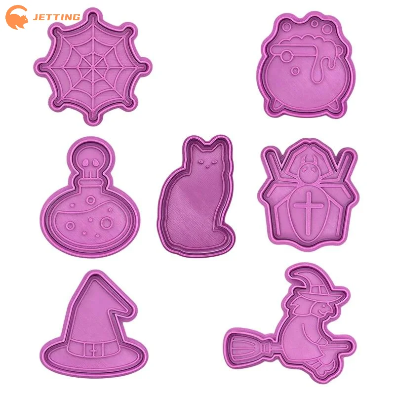 (New) Halloween Baking Molds Magic Potion Bottle Cookie Cutters With Spooky Shapes Perfect For DIY Crafts Baking Halloween Decor