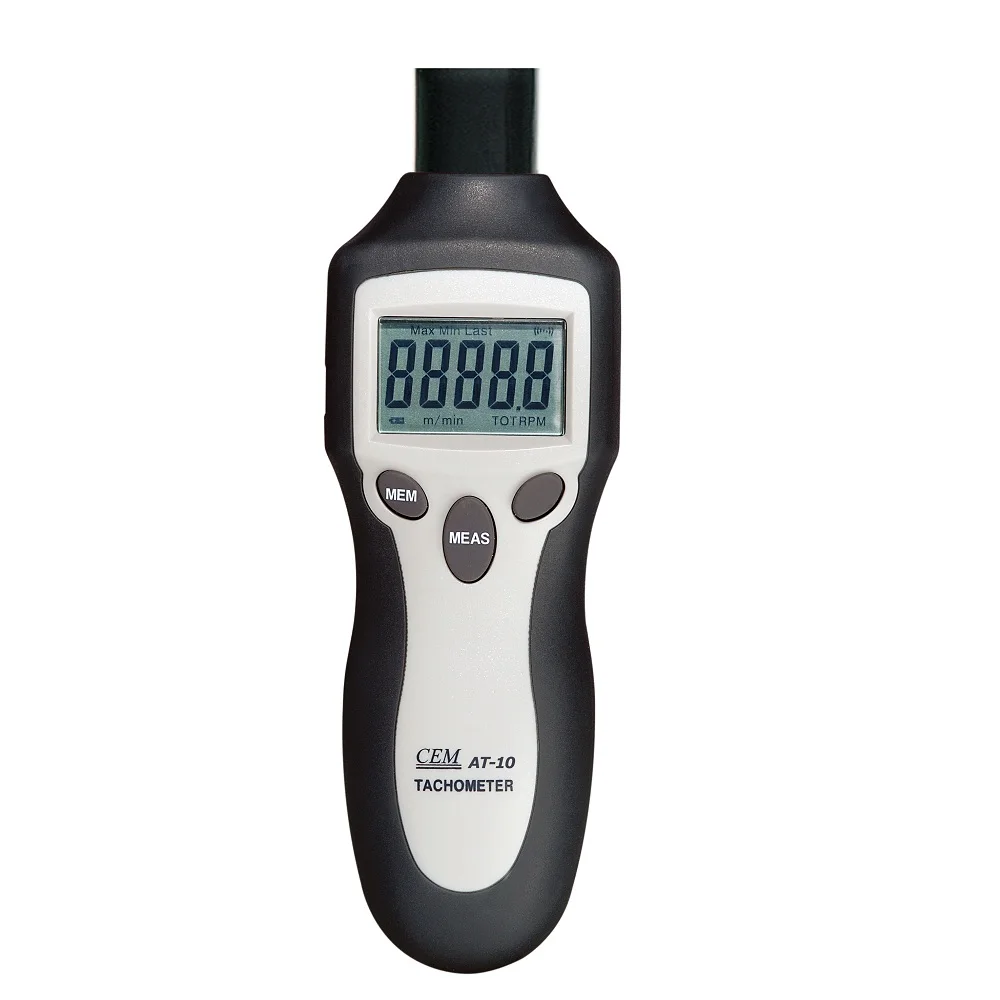 Contact & Non-contact Digital Tachometer 5 digits LCD display  Large Range 200,000 RPM 40 readings memories Digital Tachometers