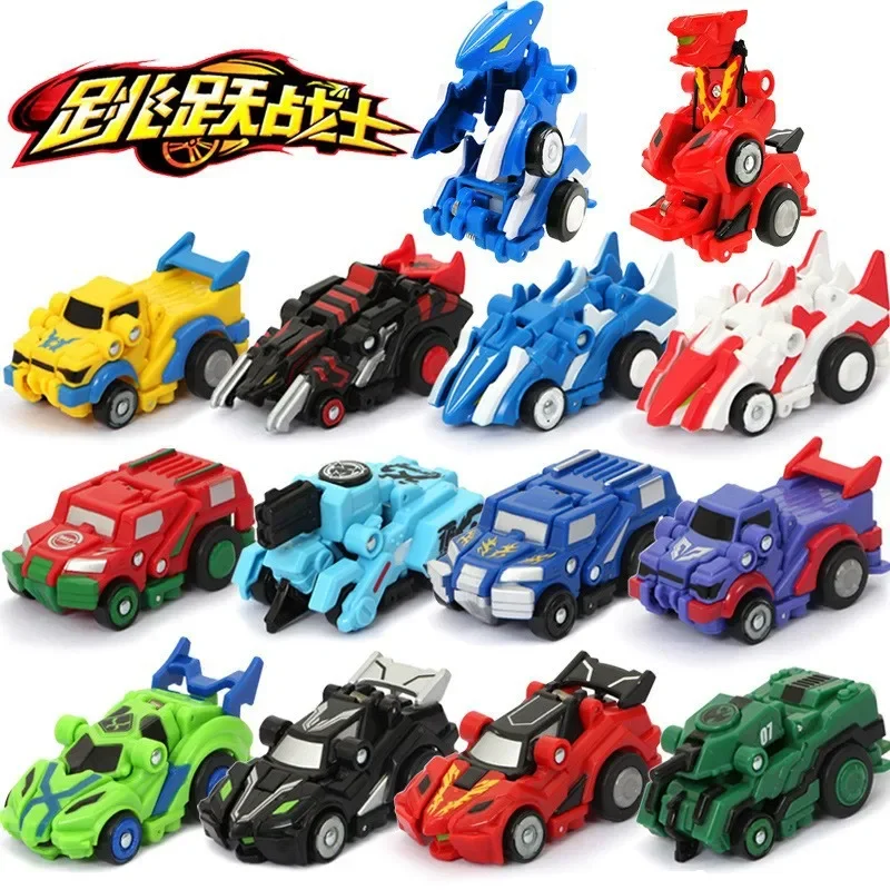 Jumping Warrior Transforming Robot Chariot Fire Knight Blaster Warrior Competitive Playset