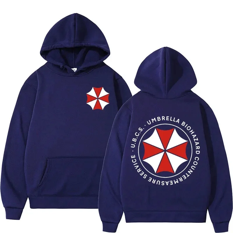 Umbrella Corporation Logo Print Hoodie Resident Evil Sweatshirt Men's Clothing Fashion Retro Cool Hoodie Unisex