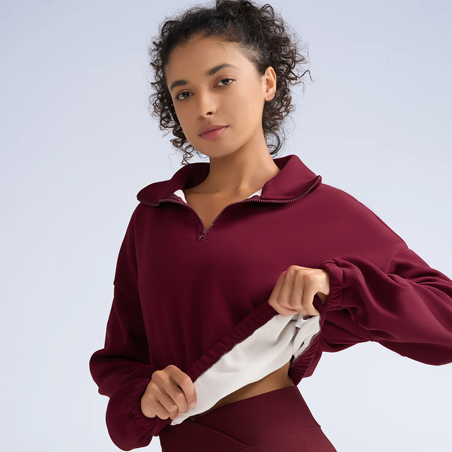 

1 шт., утепленная флисовая куртка для женщин, пуловер с воротником на молнии, толстовка, женская куртка из мягкой оболочки