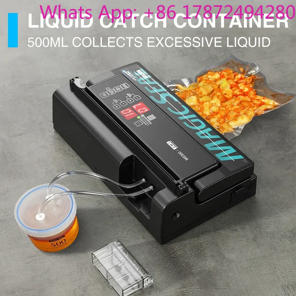 MS300 Universal Vacuum Sealer Kit for Kitchen Food Preservation Aluminum Foil Bag Compatible