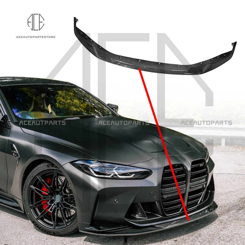 For BMW M2 G87 Front Bumper Lip Body Kit Carbon Fiber Front Lower Spoiler Splitter Bumper Canard Lip Splitter Car Accessories