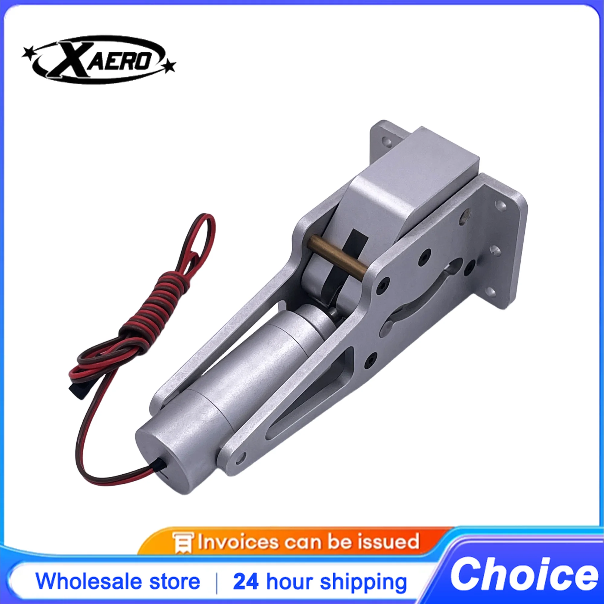 

XAERO J-10 Fighter 90° Retractable Base ER200, CNC Aluminum Landing Gear for RC Jet, 1/6-1/8 Scale Turbine Model