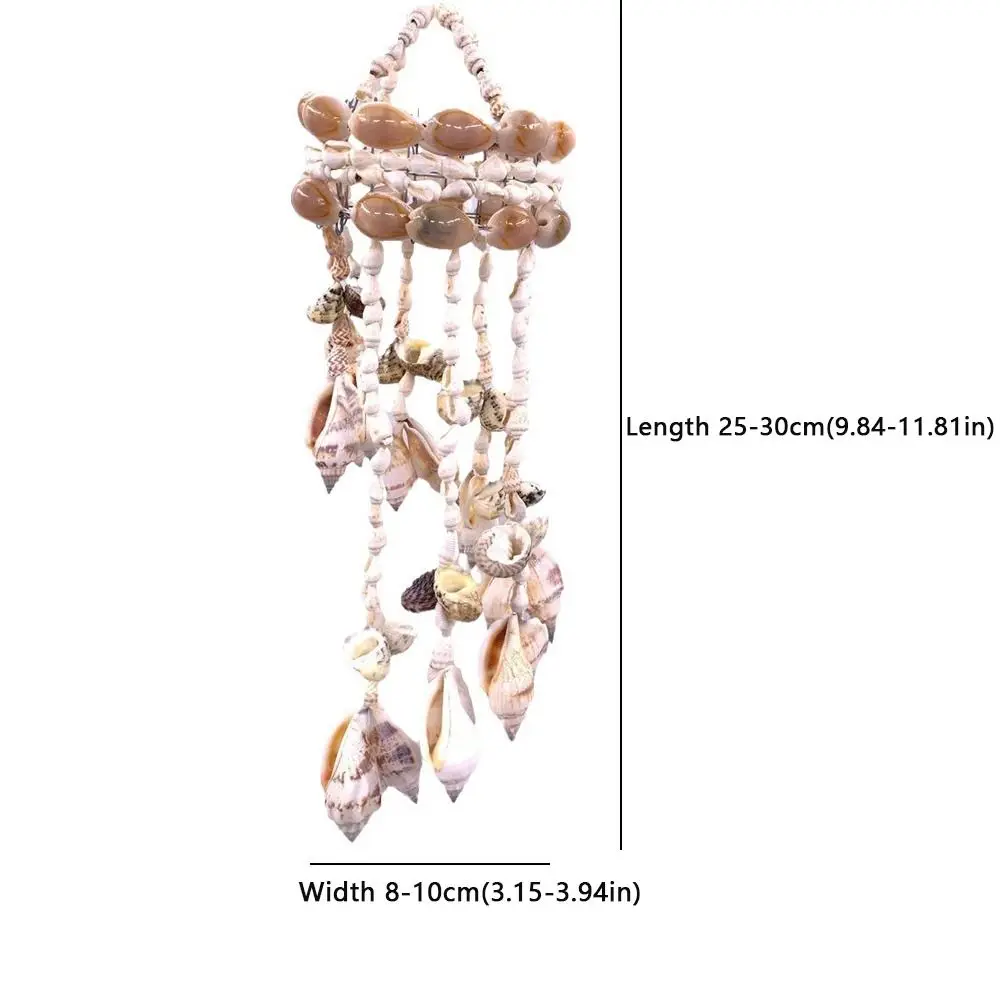 محارة قذيفة الرياح الدقات الحرف هدية رائعة الأبيض الرياح جرس قلادة هدايا عيد ميلاد ساحة معلقة ديكور معلقة حلية