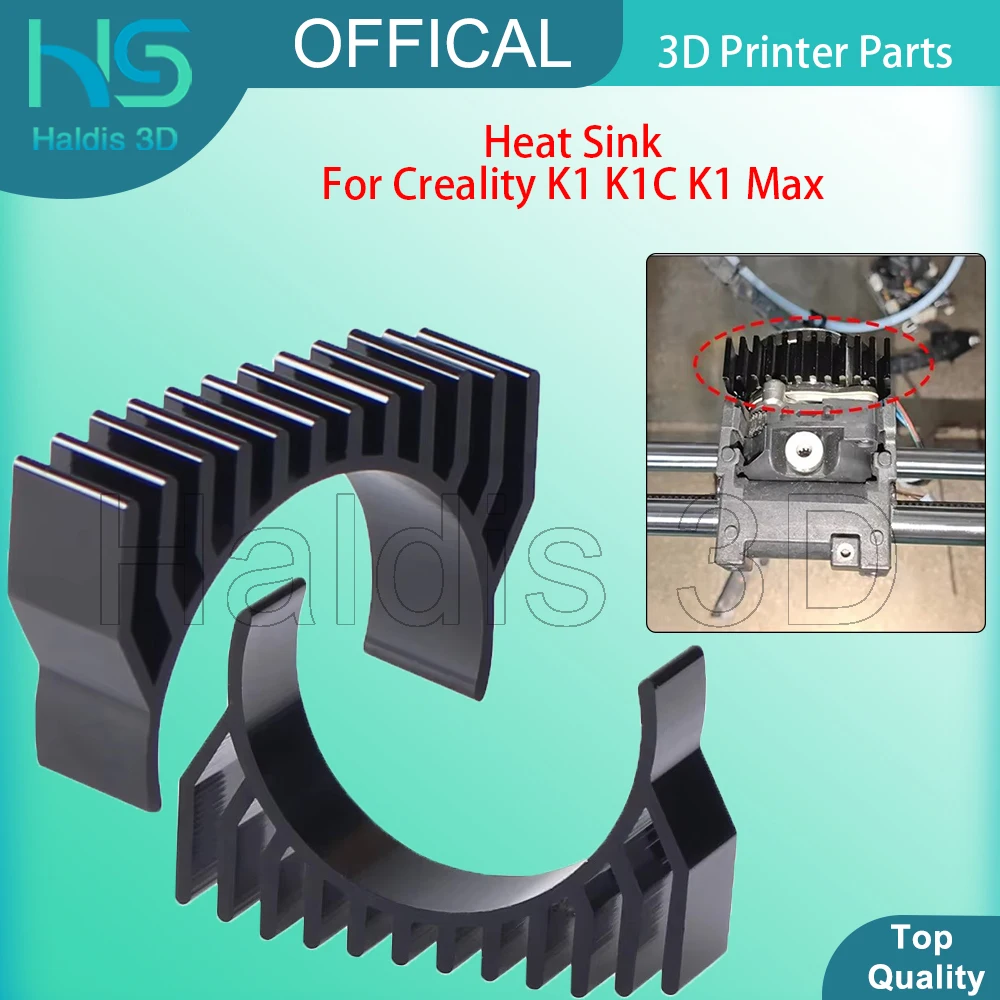 

For Creality K1C 36mm Motor Heat Sink All Metal Fasting Heat Dissipation 3D Printer Part For K1/K1C/K1 MAX Extuder Accessories
